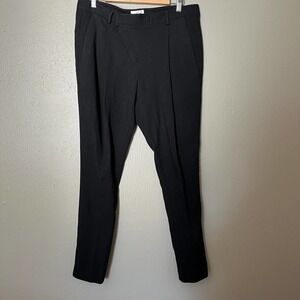 HELMUT LANG Black Angle Fry Size 10 casual workwear straight leg ankle high rise